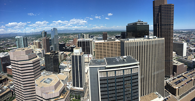 Grand Hyatt Denver, 38th Floor Pinnacle Club Meeting Space Downtown View,Credit: Christoph Trappe