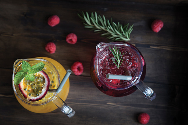 Mocktails Mixed With Fresh Fruit and Herbs, Credit: Shutterstock