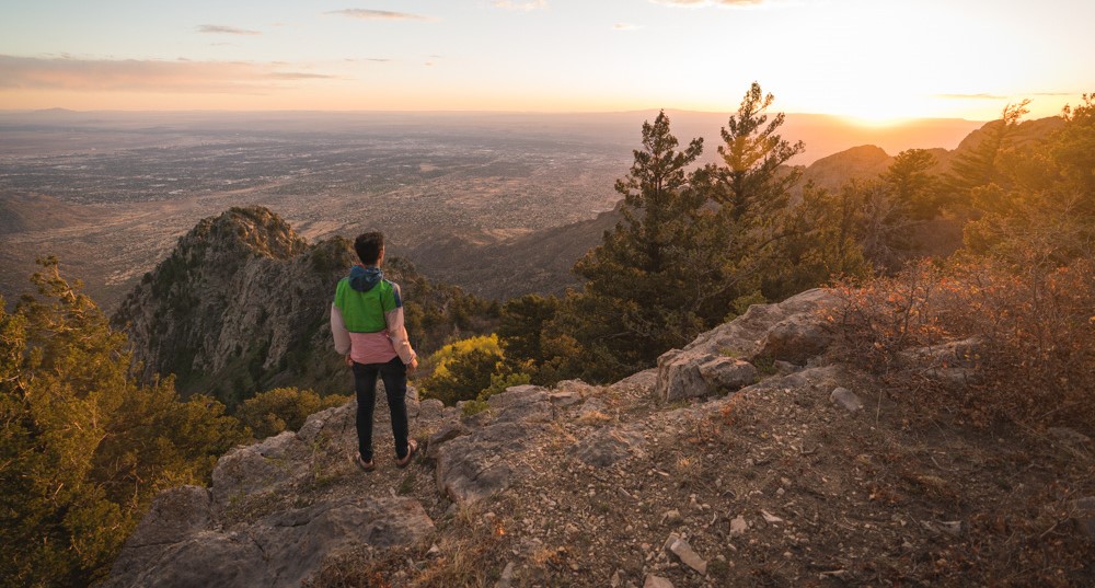 Hiker on mountain