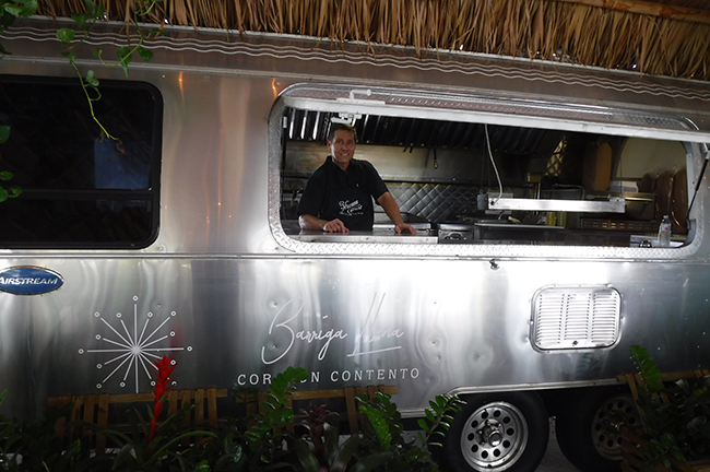 Floridita Food Truck Executive Chef Jim Paslawski Posing in the Truck