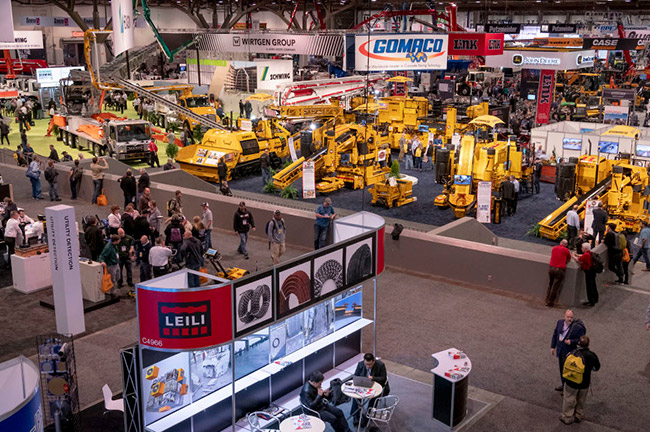 World of Concrete Tradeshow Floor in Las Vegas, Credit: Mark Damon, Las Vegas News Bureau