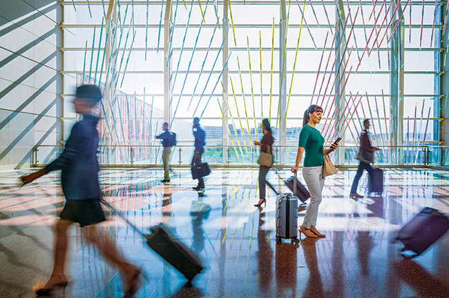 Businesspeople at the Airport