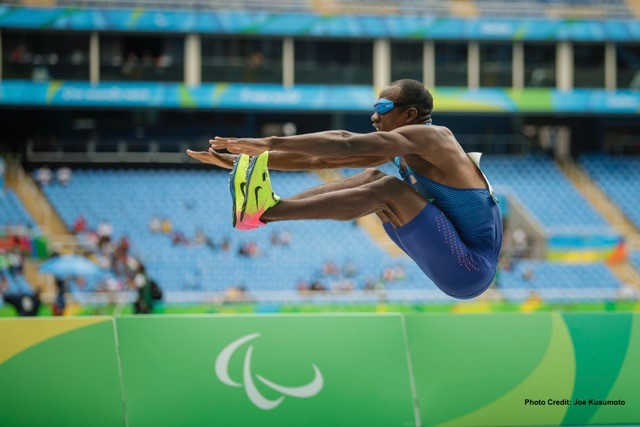 Lex Gillette in Action at the Paralympic Games, Credit: Joe Kusumoto
