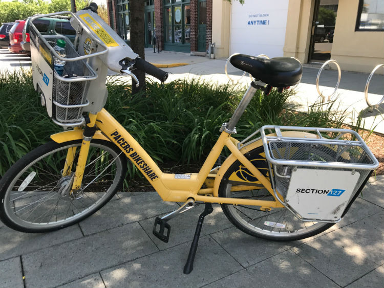 Pacers Bikeshare in Indianapolis