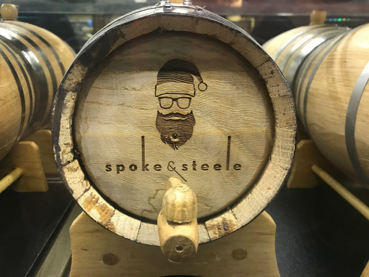 Spoke & Steele Aging Barrels at Le Meridien Indianapolis