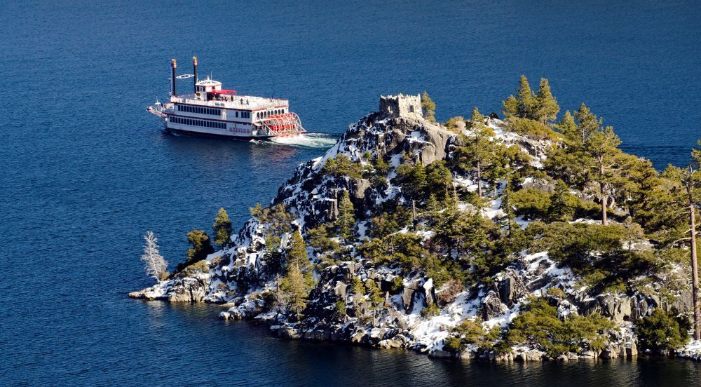 Aerial view of the MS Dixie II