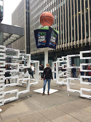 Instagrammable NCAA Final Four Showcase Sculpture