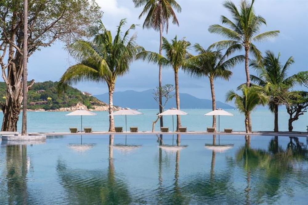 The Melia Koh Samui hotel is nestled on Choeng Mon Beach, just 15 minutes from Samui International Airport.