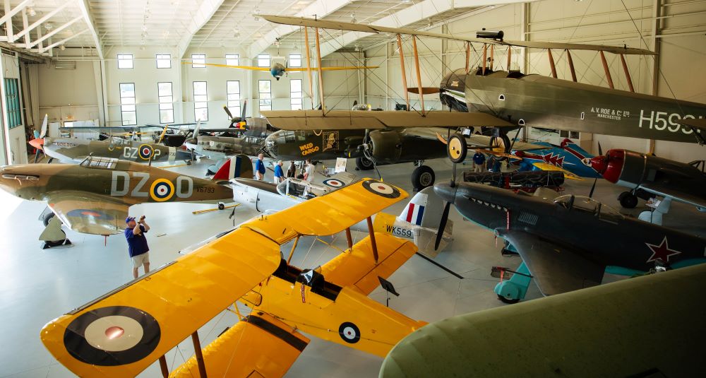 Interior of the Military Aviation Museum