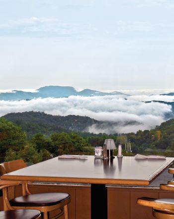 Dining view at Ober Gatlinburg