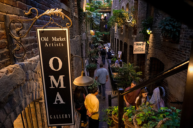 Old Market Passageway, Omaha, Nebraska