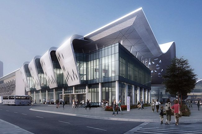 Entrance to the Las Vegas Convention Center Loop Outside New Exhibition Hall