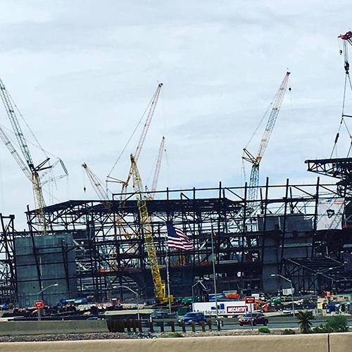 Las Vegas Stadium Under Construction, Credit: Christoph Trappe