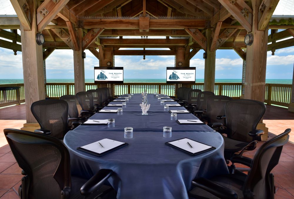 Gazebo with ocean views at The Reach Key West.