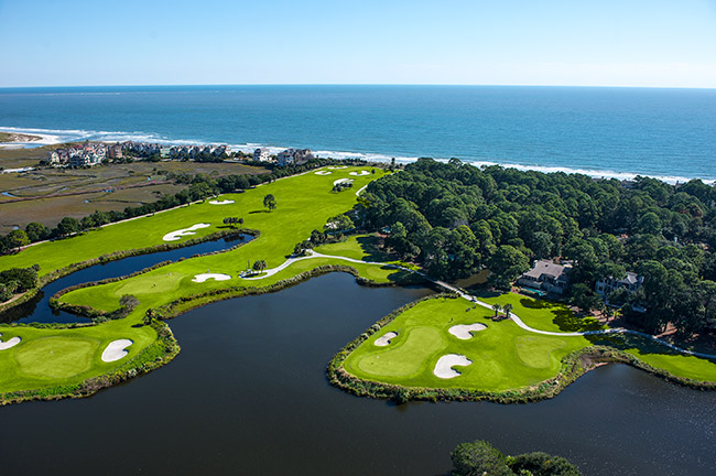 Palmetto Dunes Oceanfront Resort Golf Course, Aerial View
