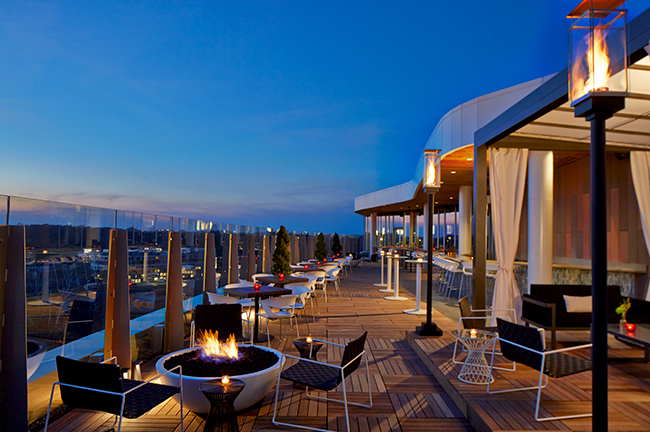 VASO Rooftop Bar Firepit Area at AC Hotel Dublin, Columbus, Ohio