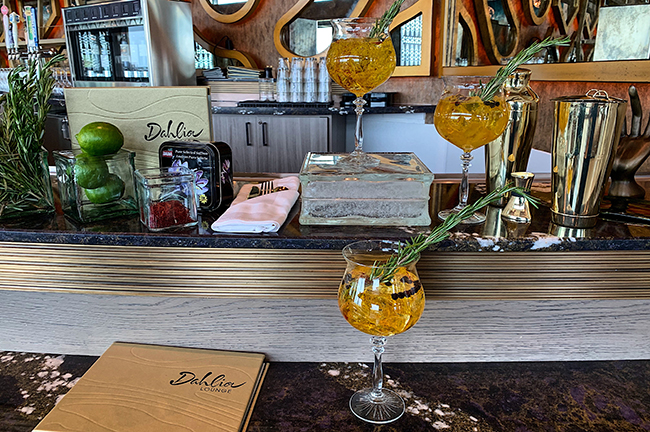 Gran Gin and Tonic at Dahlia Lounge Inside Gran Destino Tower