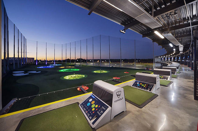 Topgolf Greenville Golfing Bays, Credit: Topgolf