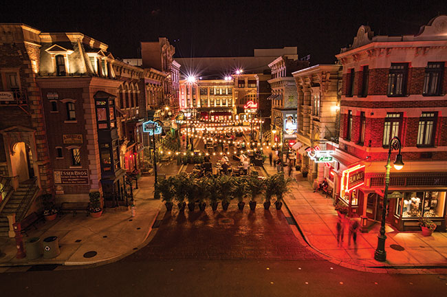 Universal Studios Streets of New York Event Setup