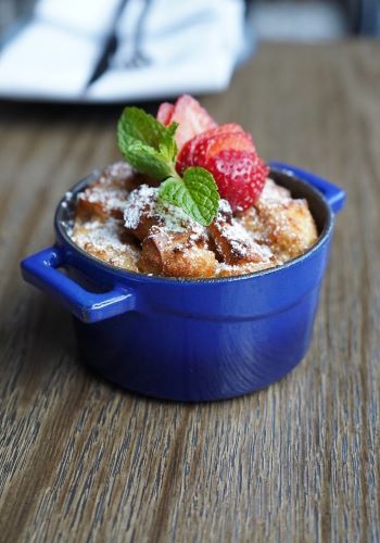 Chocolate Bread Pudding, Chef Gilbert Laurie. Credit: Kimpton Shorebreak Resort