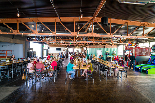 The Gaslight Social Communal Dining Area