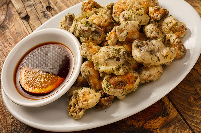 Cavalryman Steakhouse's Battered Mushrooms