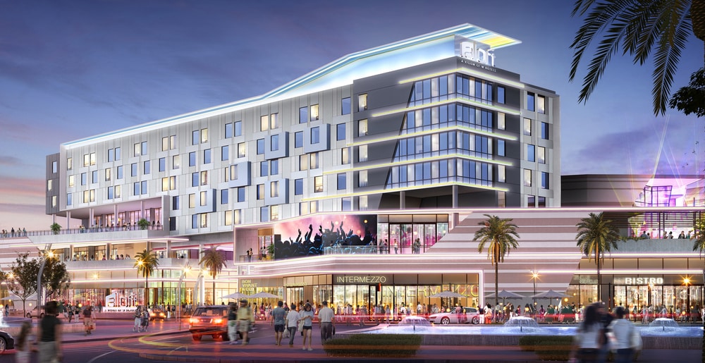 Aloft Hotel by Marriott rendering Credit: El Distrito San Juan