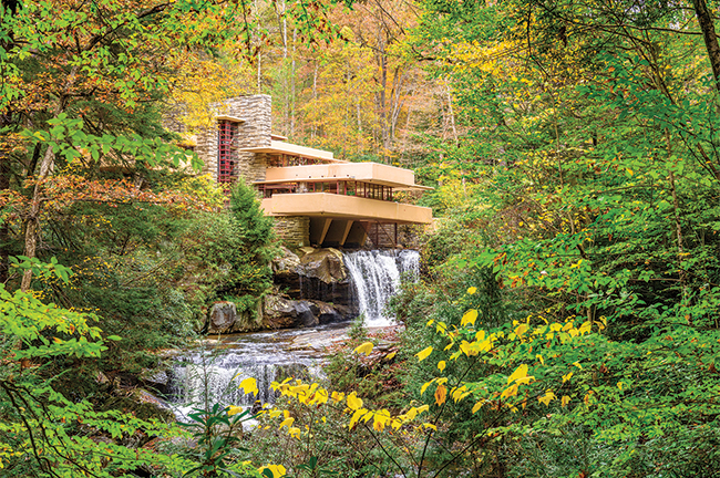 frank lloyd wright’s fallingwater,  laurel highlands