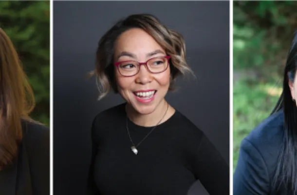 Robin Hogan, Angela Shen and Laura Clise