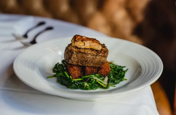 Photo of The Driskill Grill Tournedos Rossini.