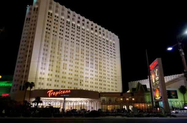 Tropicana Las Vegas front entrance, 2023