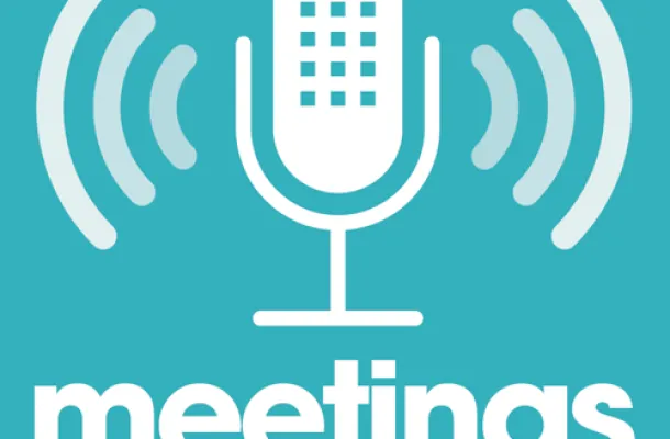Meetings Today Podcast logo.
