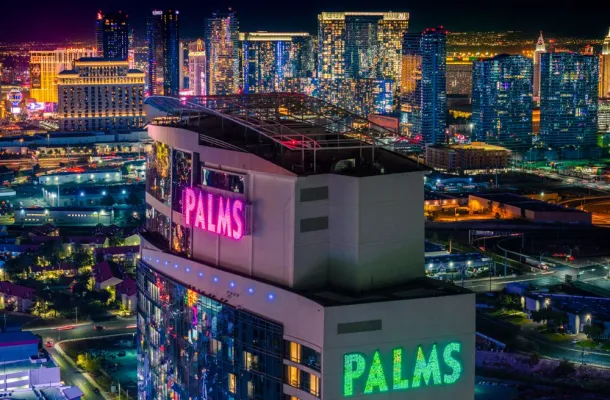 Aerial view Palms Casino Resort in Las Vegas
