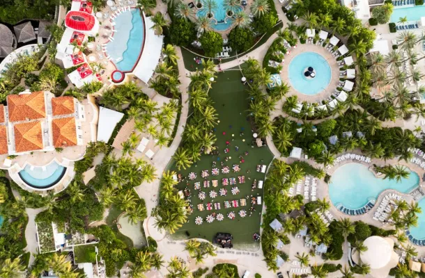 Global DMC Partners Connection Event aerial at Grand Hyatt Baha Mar