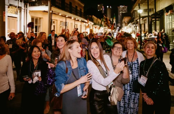 Meetings Today Live! South attendees get the authentic Mardi Gras experience. 