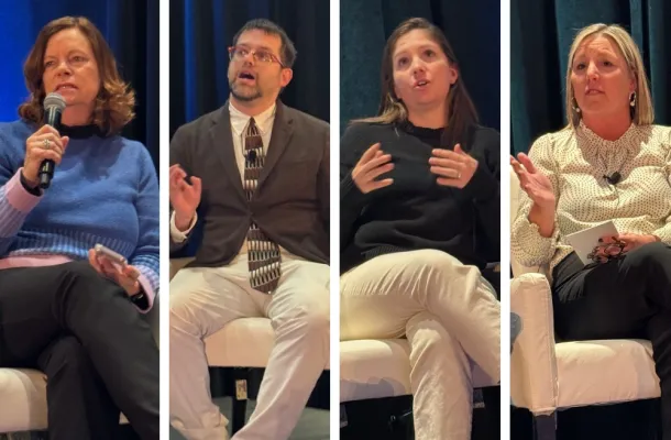 Photo of the medical meetings town hall panelists.