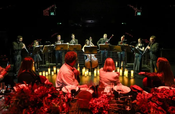 Melbourne Symphony Orchestra performance during media lunch at Playhouse. Credit: Tourism Australia