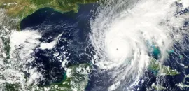 Hurricane Ian meteorological photo.
