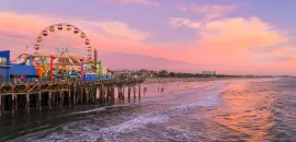 Santa Monica Pier at sunset