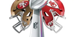 San Francisco 49ers and Kansas City Chiefs Helmets