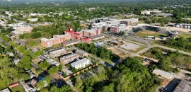 Aerial photo of BullStreet District, Columbia, South Carolina.