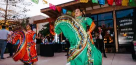 Image of colorful Mexican dancers in San Antonio.