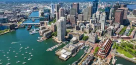 Boston Harbor and skyline