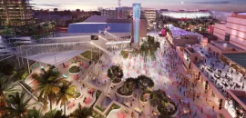 Rendering of OCVIBE South Plaza.