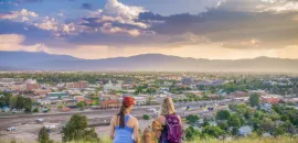 Overlooking downtown Missoula