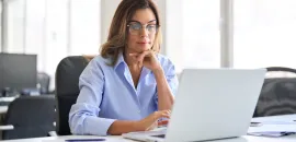 woman at computer