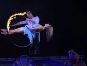 The Magic of Rob Lake ring of fire illusion.