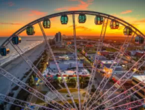Myrtle Beach SkyWheel at sunset.
