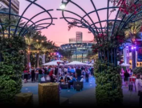 Anaheim's Grand Plaza events area.