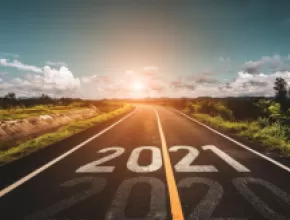 Photo of a highway leading to 2021.